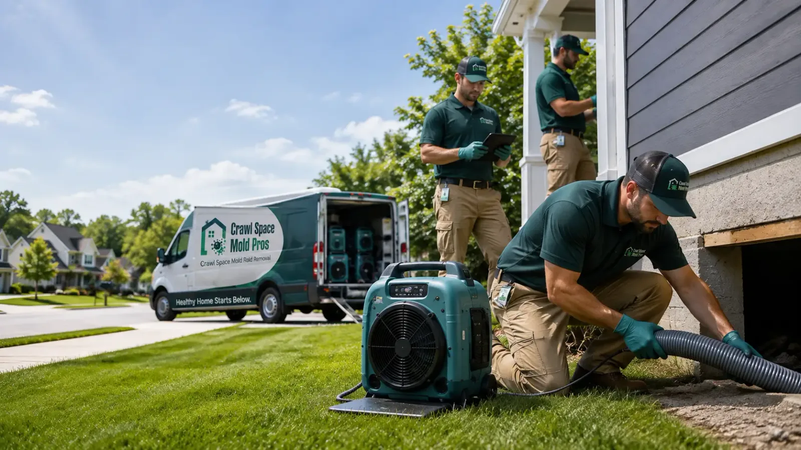 Crawl Space Mold Removal in Munich, ND